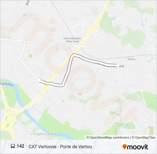142 Bus Line Map