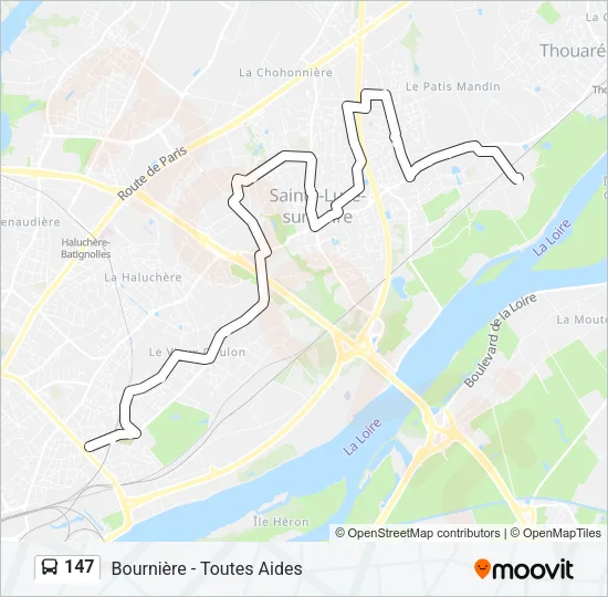 147 Bus Line Map
