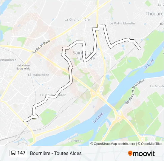 147 Bus Line Map