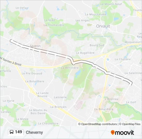 149 Bus Line Map