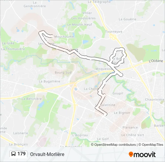 179 Bus Line Map