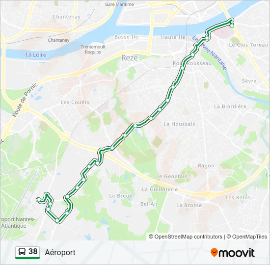 38 Bus Line Map