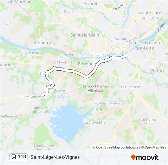 118 bus Line Map