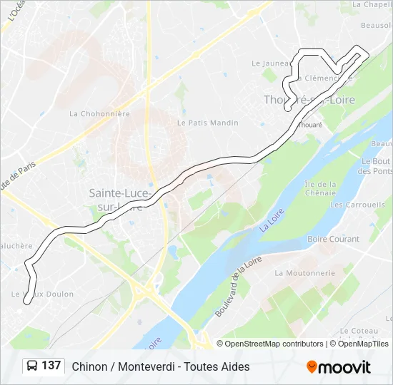 137 Bus Line Map