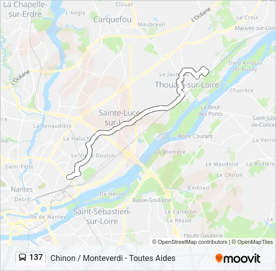 137 Bus Line Map