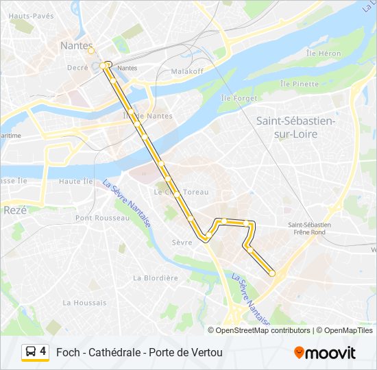 4 bus Line Map