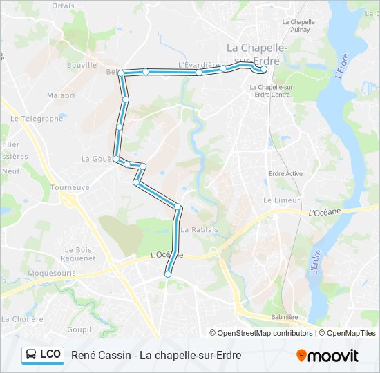 Mapa de LCO de autobús