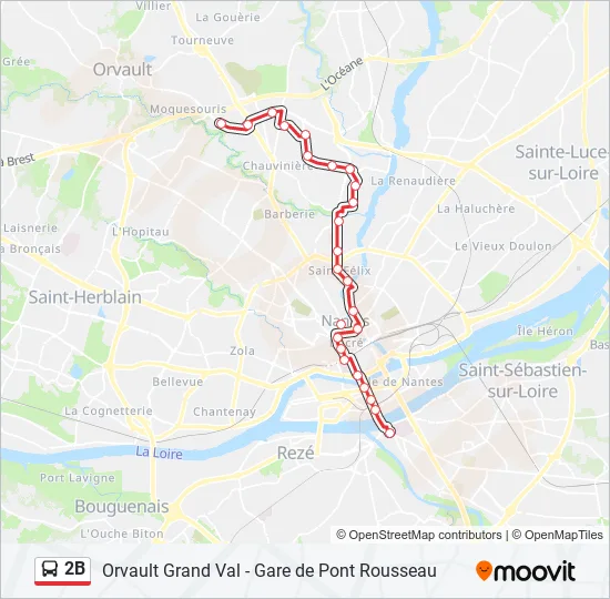 2B Bus Line Map