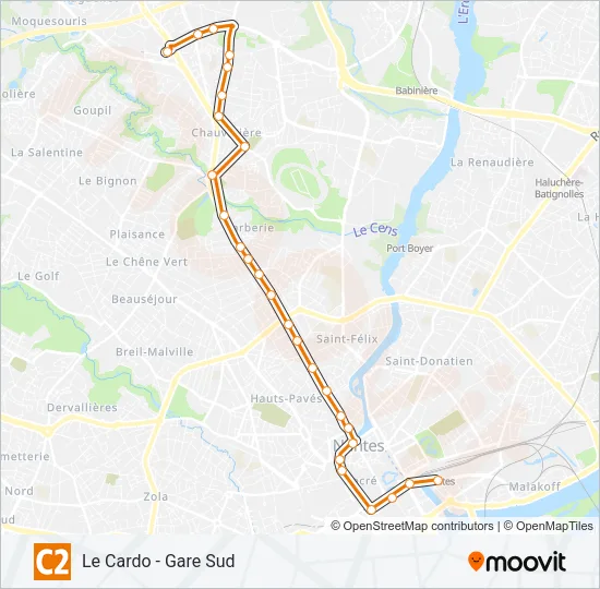 C2 Bus Line Map