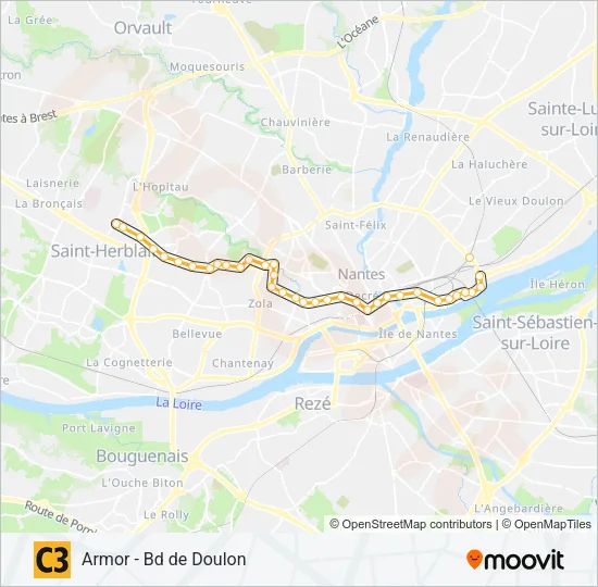 C3 Bus Line Map