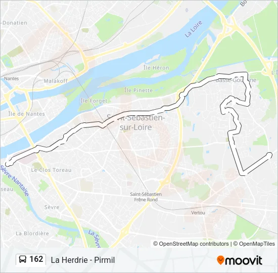 162 Bus Line Map