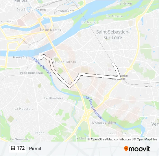 172 Bus Line Map