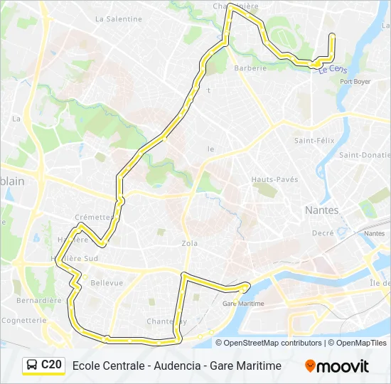 C20 Bus Line Map