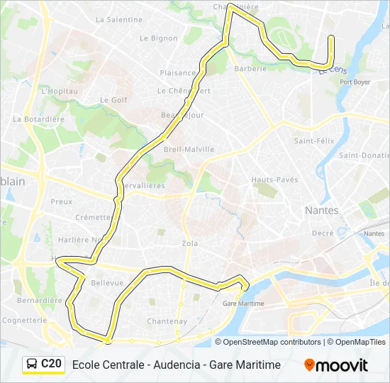 C20 Bus Line Map