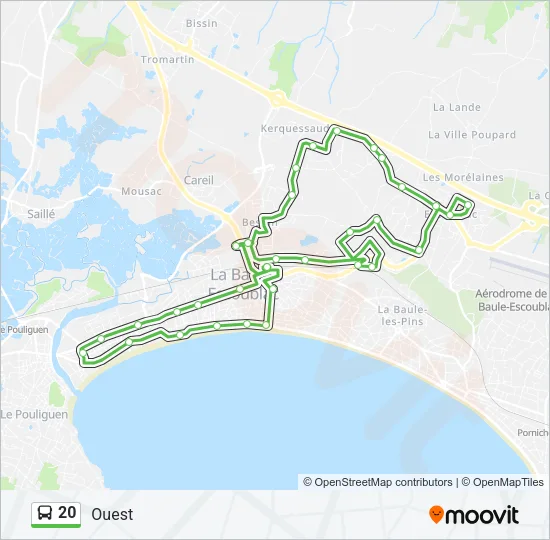 20 Bus Line Map