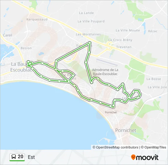 20 Bus Line Map