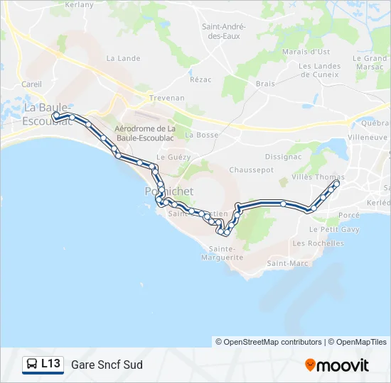 L13 Bus Line Map