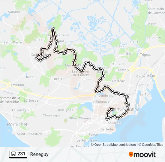 231 Bus Line Map