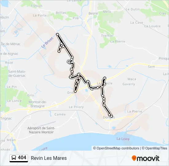 404 Bus Line Map