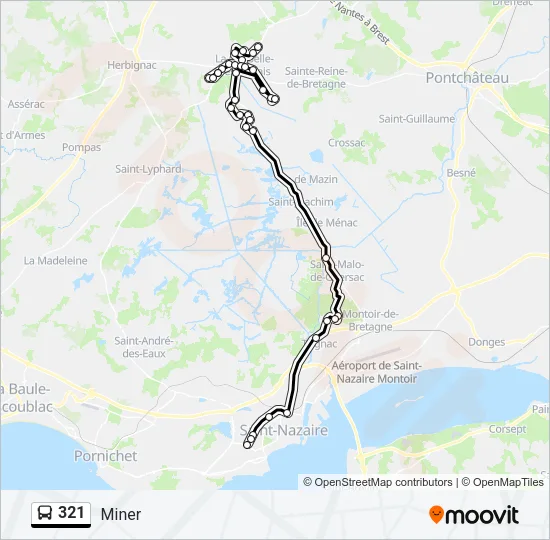 321 Bus Line Map