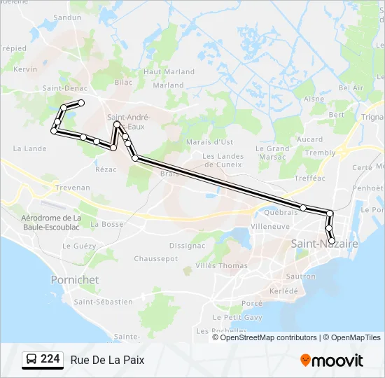 224 Bus Line Map