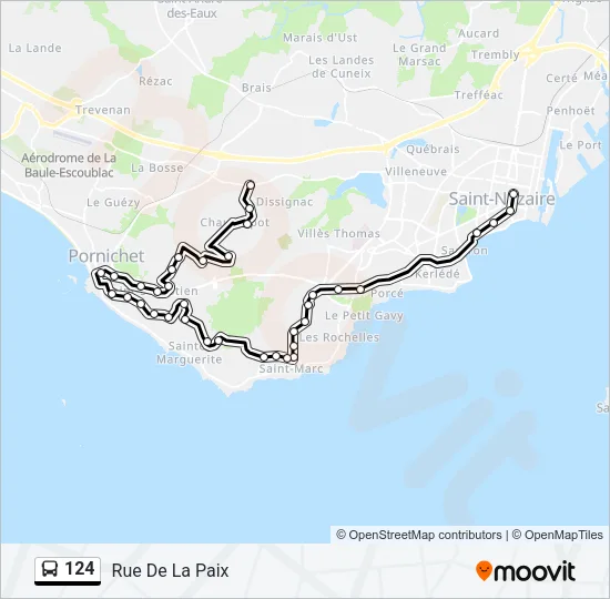 124 Bus Line Map