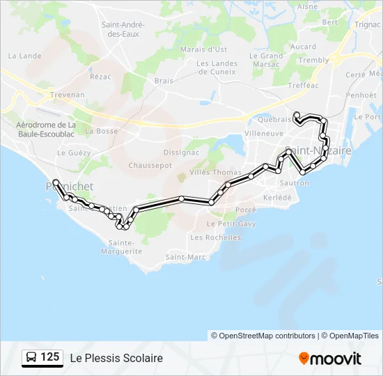 125 Bus Line Map