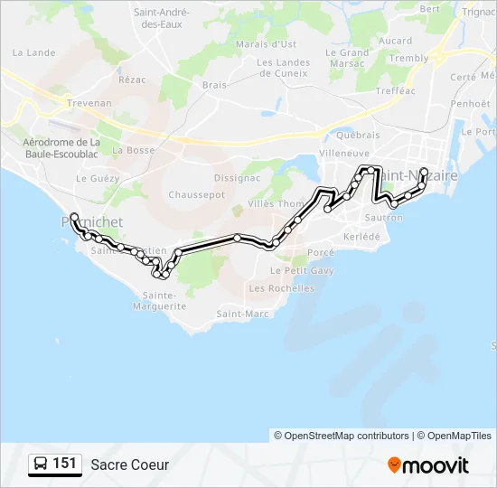 151 Bus Line Map