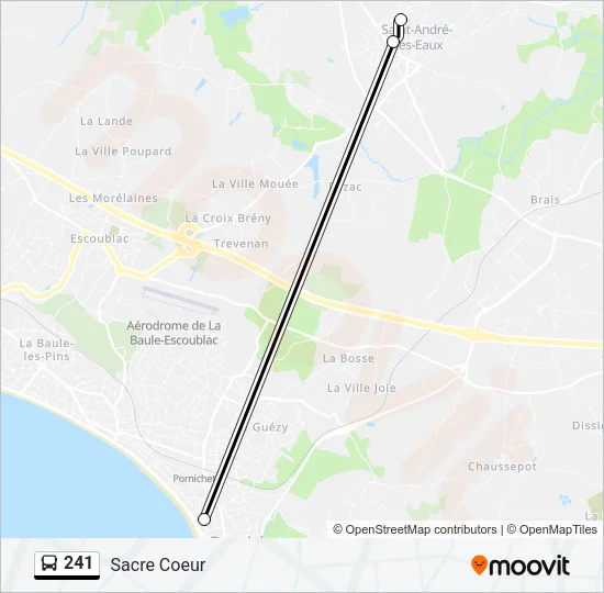 241 Bus Line Map