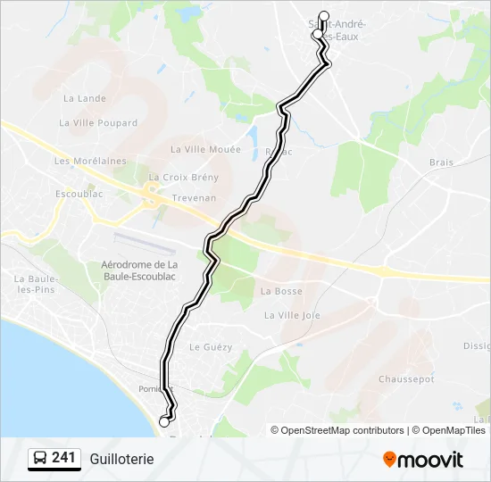 241 Bus Line Map