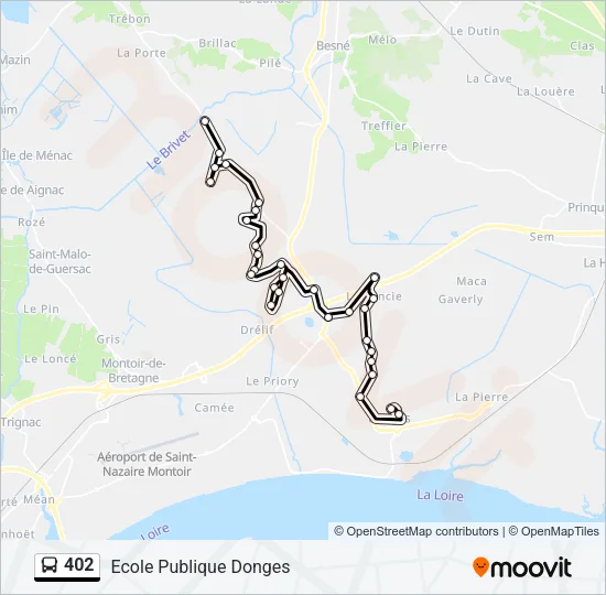 402 Bus Line Map