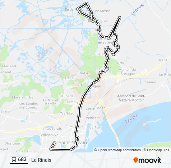 683 Bus Line Map