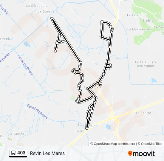 403 Bus Line Map