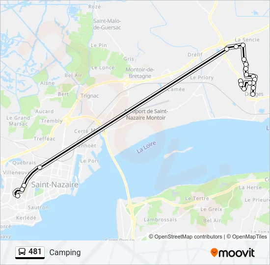 481 Bus Line Map