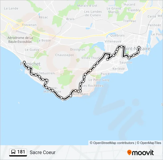 181 Bus Line Map