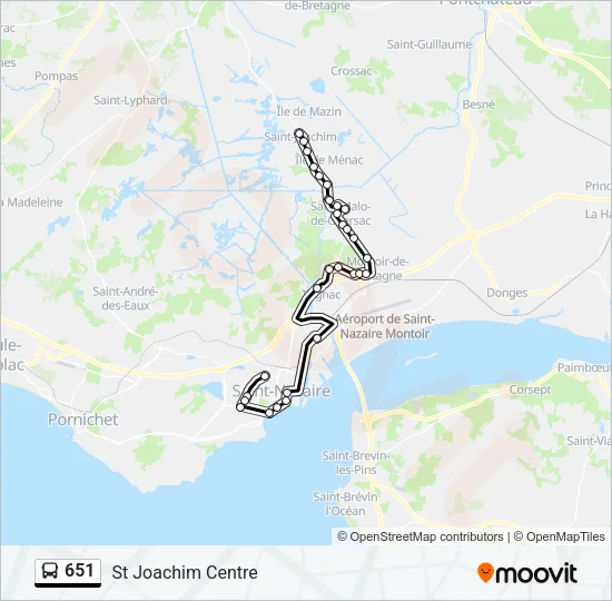 651 Bus Line Map