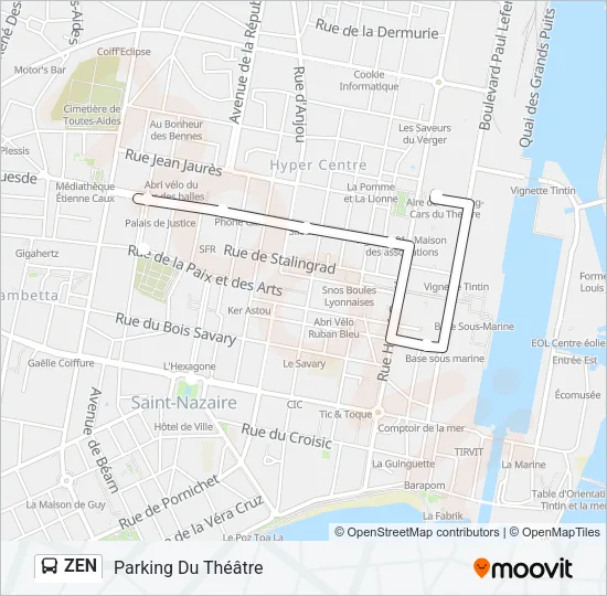 ZEN Bus Line Map
