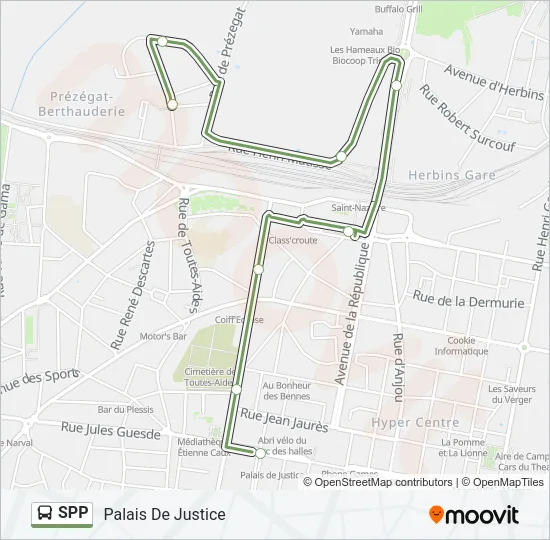 SPP Bus Line Map