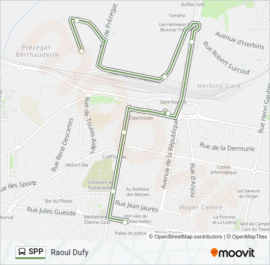 SPP Bus Line Map
