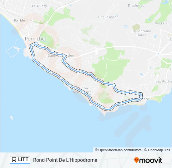 LITT Bus Line Map