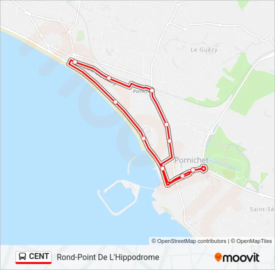 CENT Bus Line Map