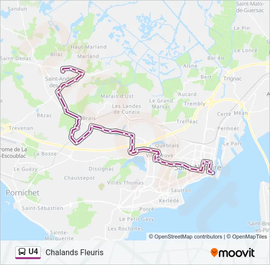 U4 Bus Line Map