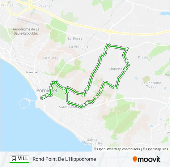 VILL Bus Line Map