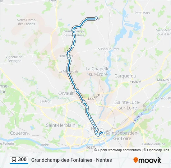 300 Bus Line Map