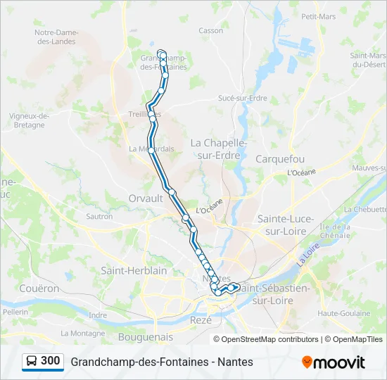 300 Bus Line Map