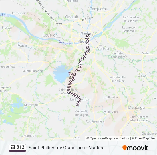 312 Bus Line Map