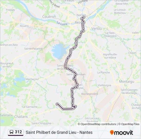 312 Bus Line Map