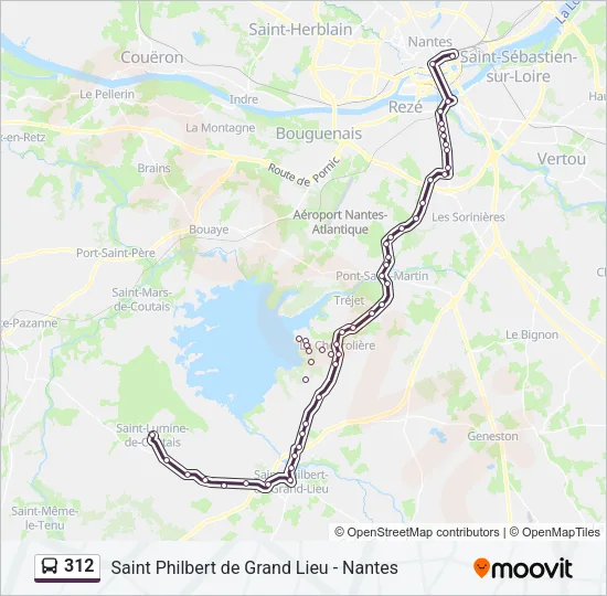312 Bus Line Map