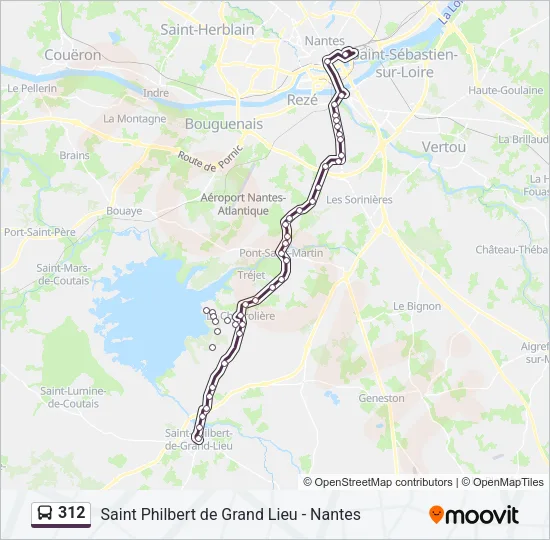 312 Bus Line Map