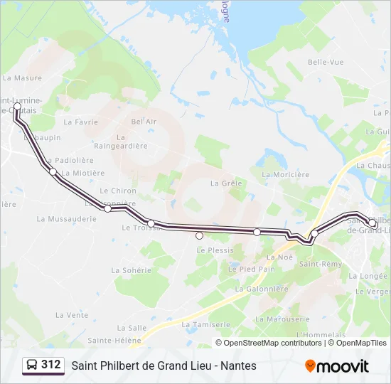312 Bus Line Map